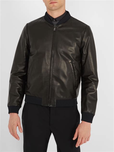 prada leather jacket men